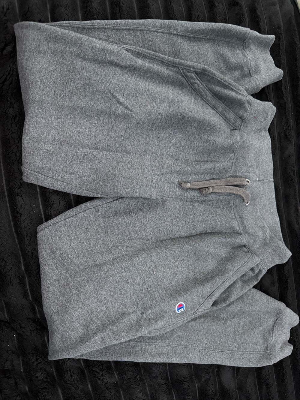 Champion Gray Kids' Fleece Joggers with Logo